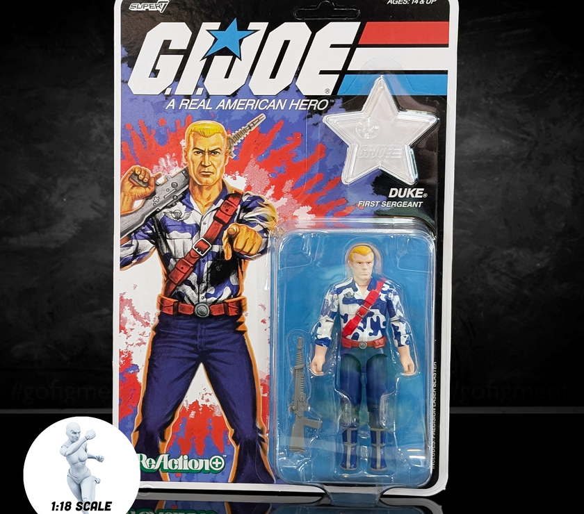 G.I. Joe Duke (America's 250th Anniversary) 3 3/4-Inch ReAction+ Figur