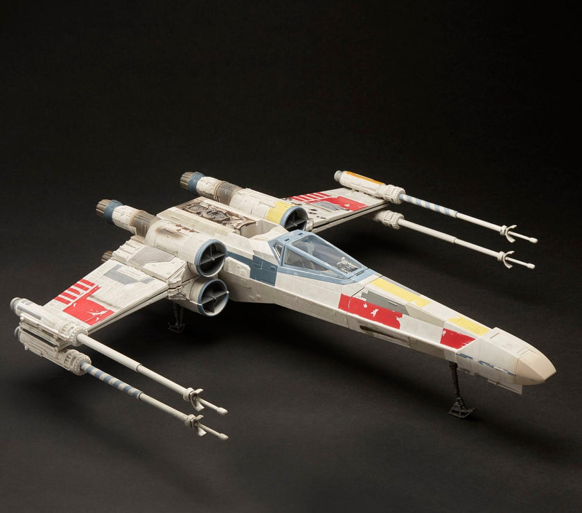 Luke Skywalker Red 5 X-Wing fighter with detailed weathering and Kenner branding from Vintage Collection