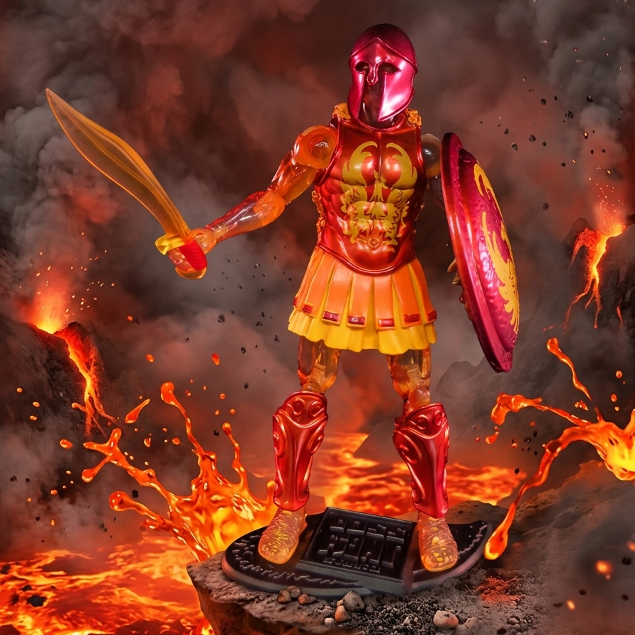Vitruvian H.A.C.K.S. Eos Warrior 4" Action Figure - Spartan Fire Fighter