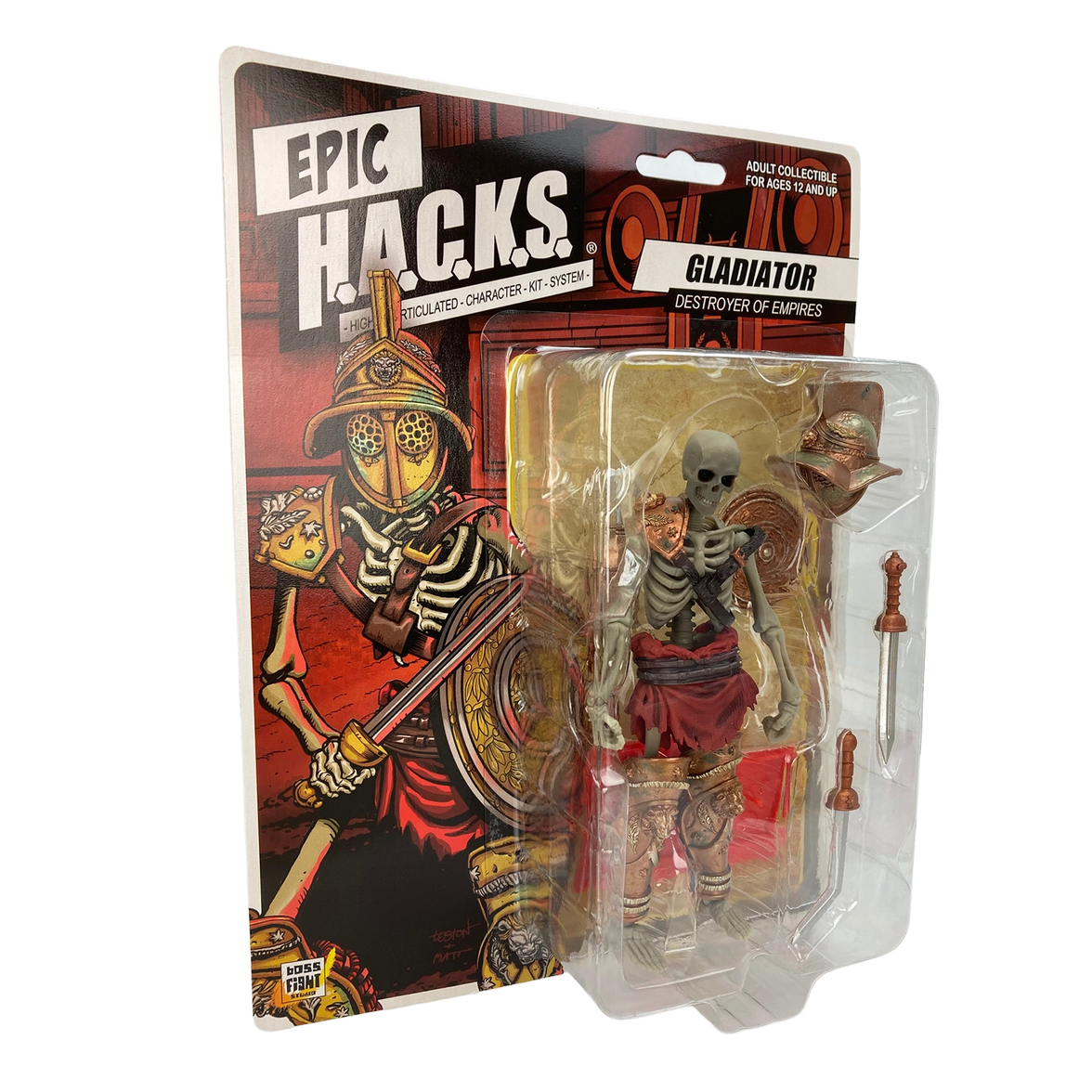 Spartan: Ancient Warrior (Epic H.A.C.K.S.) 6" Action Figure – Oversized 1:12 Scale Undead Hoplite new in box by Boss Fight Studio Llc
