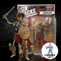 Spartan: Ancient Warrior (Epic H.A.C.K.S.) 6" Action Figure – Oversized 1:12 Scale Undead Hoplite by Boss Fight Studio Llc new in box