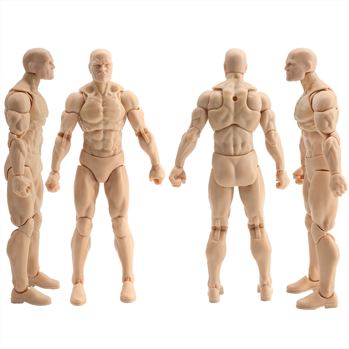 EPIC H.A.C.K.S. Blank Male Champagne Beige 6" Scale Premium Action Figure