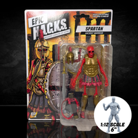 Spartan: Ancient Warrior (Epic H.A.C.K.S.) 6" Action Figure – Oversized 1:12 Scale Undead Hoplite by Boss Fight Studio Llc new in box