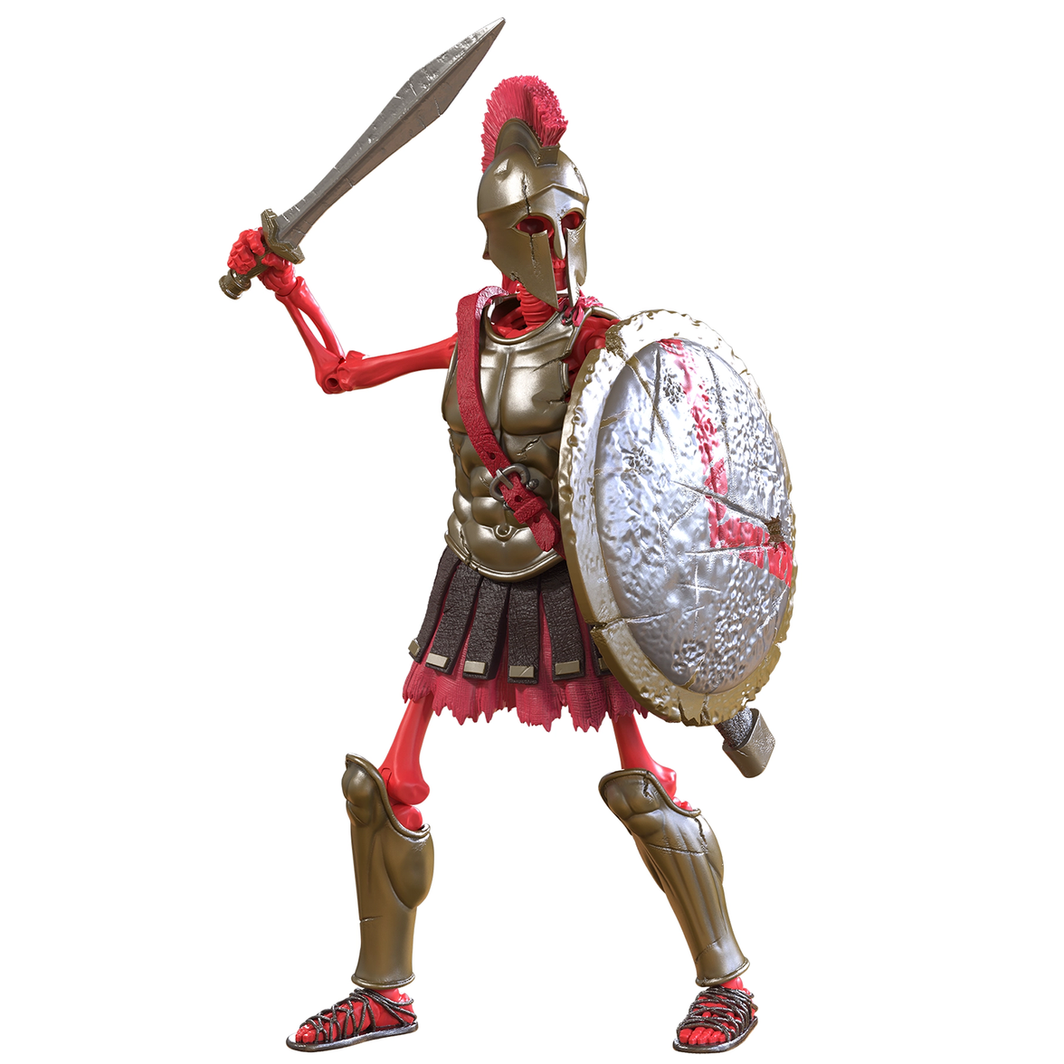 Spartan: Ancient Warrior (Epic H.A.C.K.S.) 6" Action Figure – Oversized 1:12 Scale Undead Hoplite by Boss Fight Studio Llc new in box