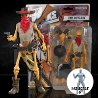 Outlaw: Timeless Criminal (Epic H.A.C.K.S.) 6" Action Figure – Oversized 1:12 Scale Undead Gunslinger by Boss Fight Studio Llc new in box with accessories