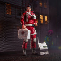 Edwin “Lifeline” Steen "186" G.I. Joe Classified Series 6 inch Action Figure by Hasbro in red rescue gear holding medical kit