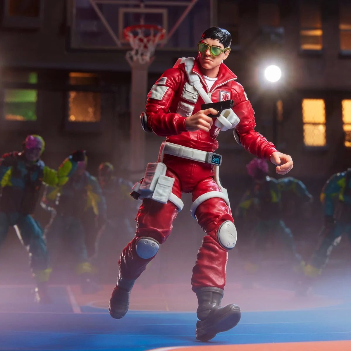 Edwin “Lifeline” Steen "186" G.I. Joe Classified Series 6 inch Action Figure by Hasbro posed in action scene