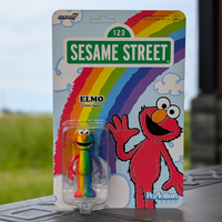 Elmo (Rainbow) – Sesame Street ReAction Exclusive U‑Pick Action Figure