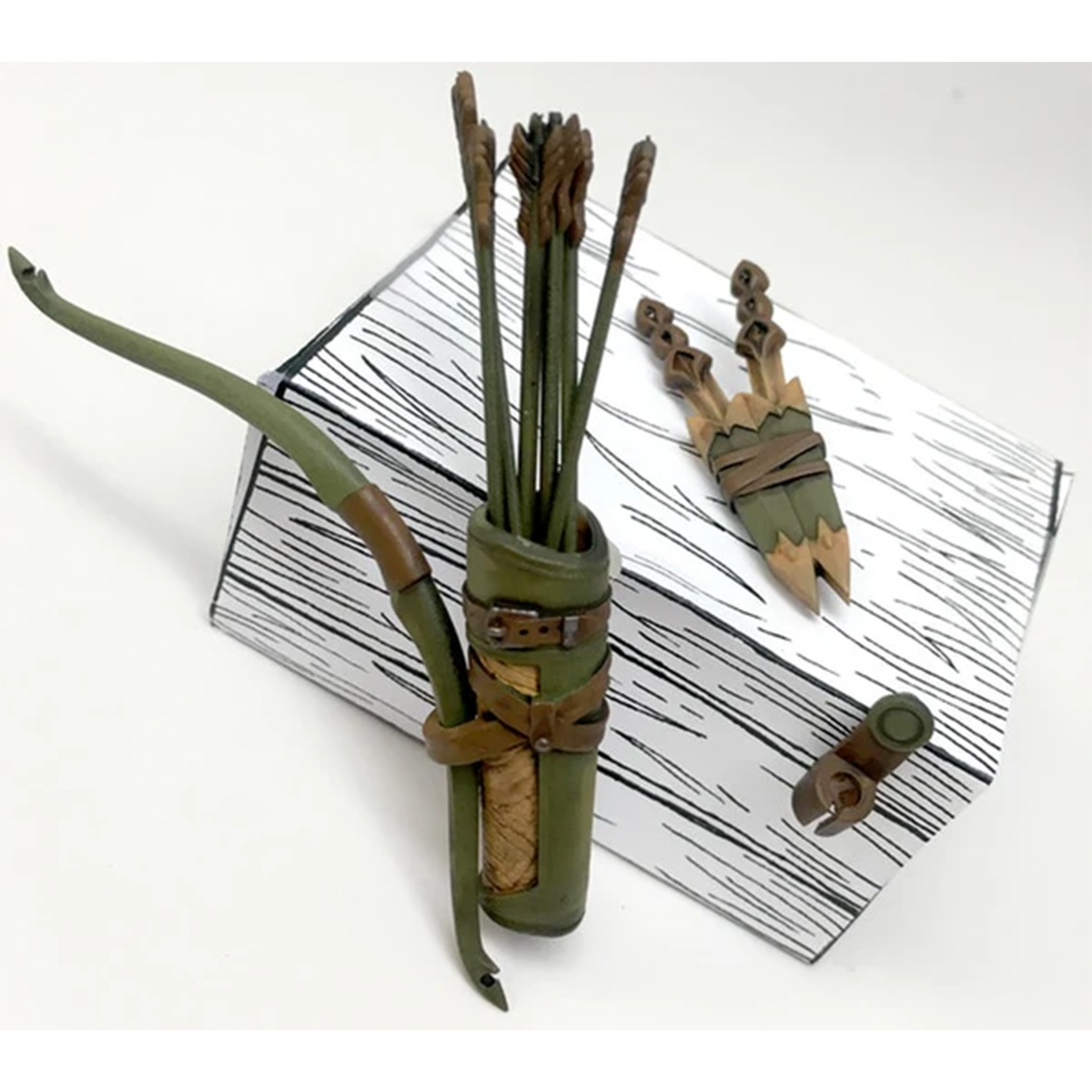 1:18 Scale Elven Mini Gear Kit (Bow, Quiver and Blade Pack for 3.75" - 4" Figures)