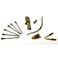 1:18 Scale Elven Mini Gear Kit (Bow, Quiver and Blade Pack for 3.75" - 4" Figures)