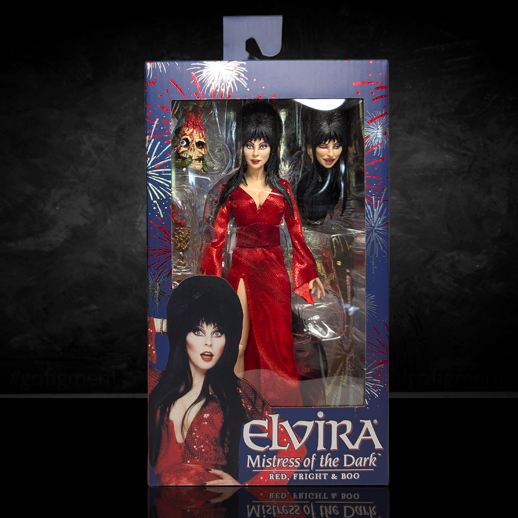 Elvira Red, Fright, and Boo - Mistress of the Dark 8-Inch Clothed Figure