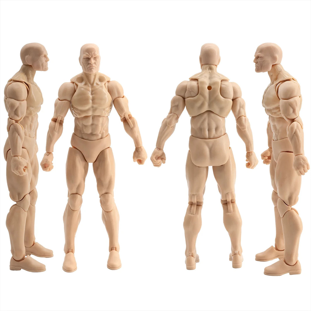 EPIC H.A.C.K.S. Blank Male Champagne Beige 6" Scale Premium Action Figure