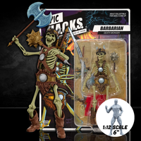Barbarian: Death Monger (Epic H.A.C.K.S.) 6" Action Figure – Oversized 1:12 Scale Undead Berserker by Boss Fight Studio Llc new in box with weapons