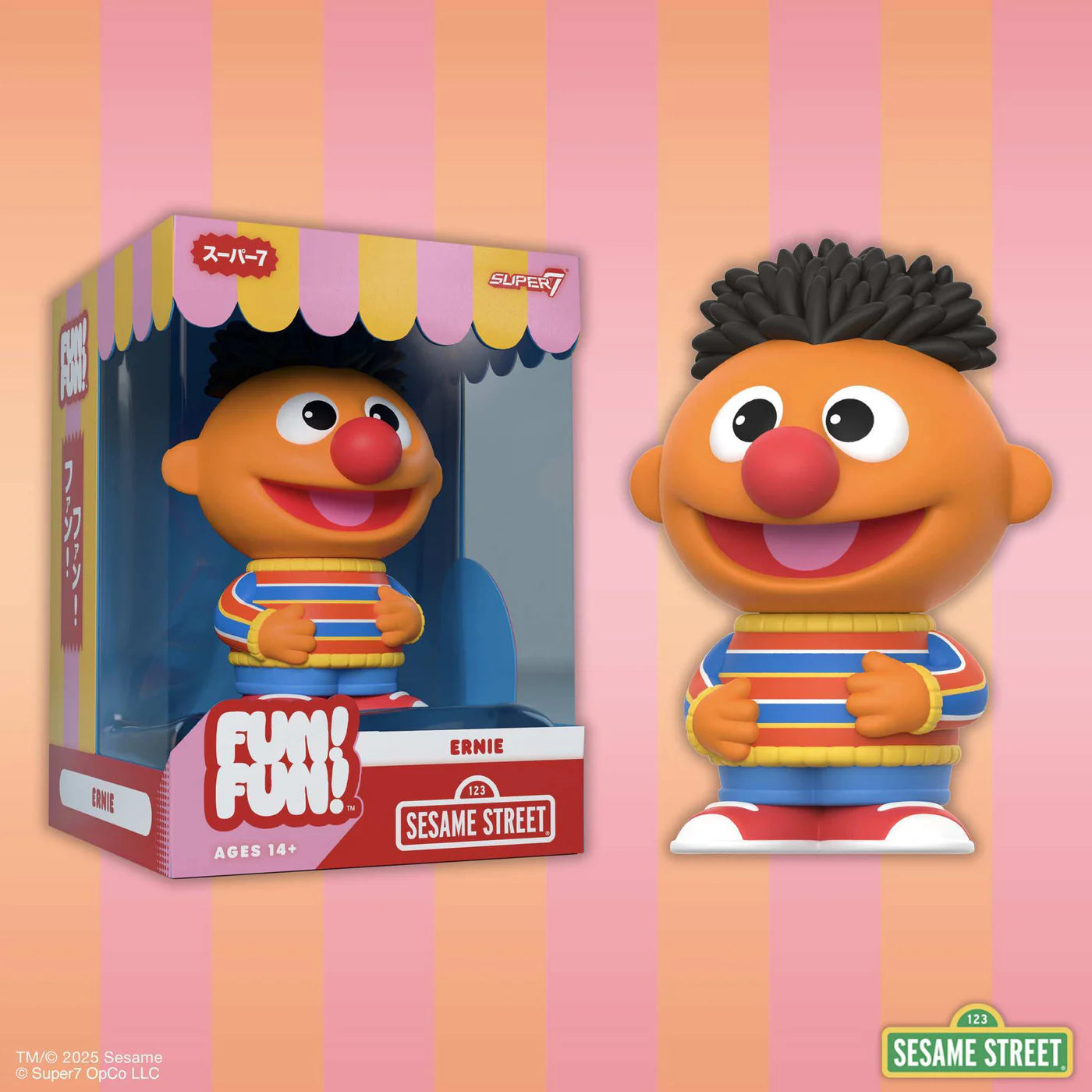 Sesame Street FUN! FUN!™ Wave 2 Ernie Vinyl Figure 5 Inch