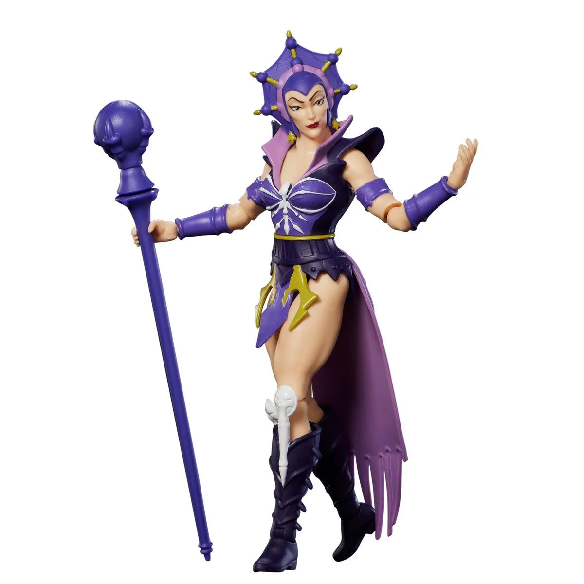 Mattel Evil-Lyn 5.5-inch posable figure from Masters of the Universe Origins Wave 28 in detailed costume with staff