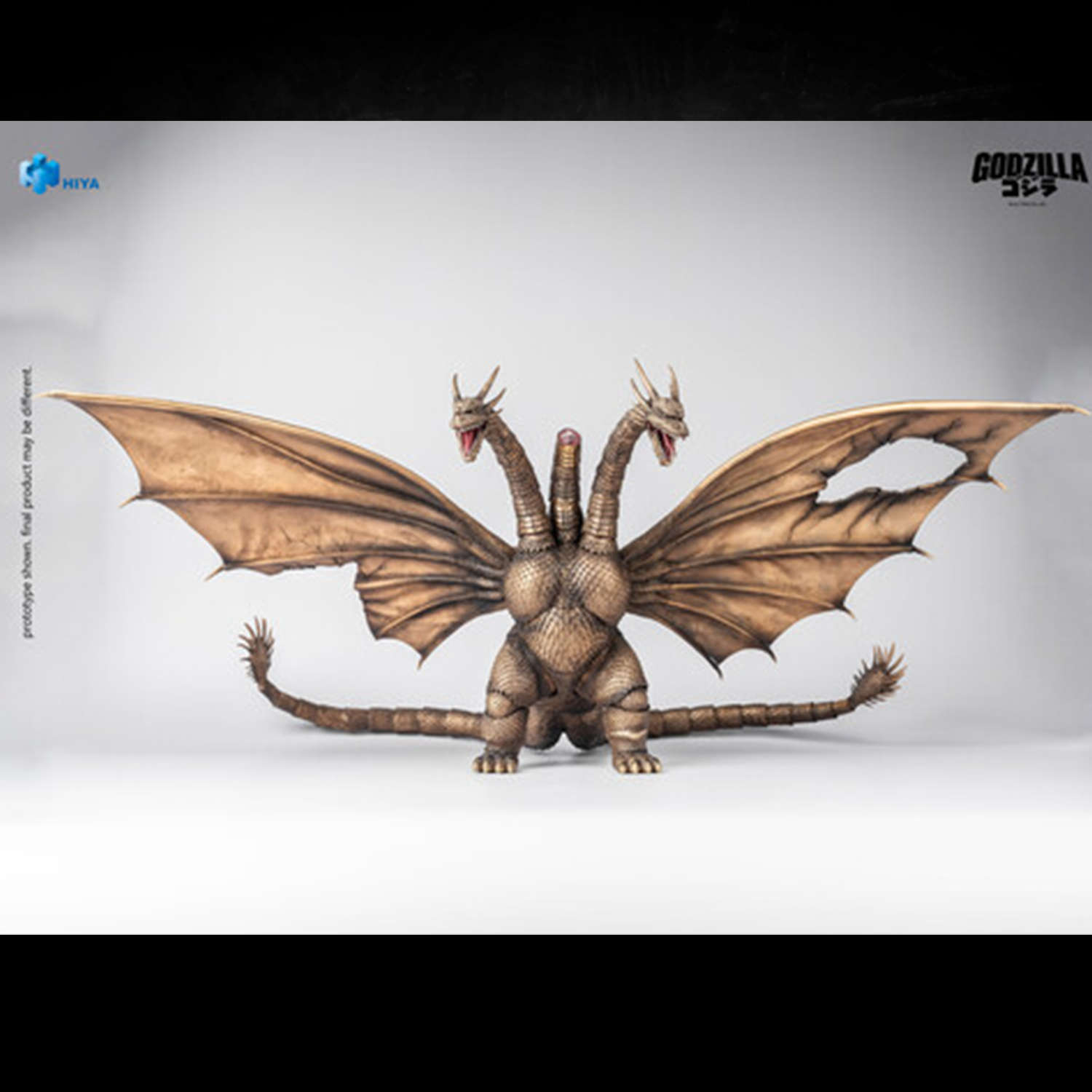 King Ghidorah 1991 Battle Damaged Godzilla vs. King Ghidorah Hiya Toys Exquisite Basic 13" Action Figure IN HAND new by Exquisite
