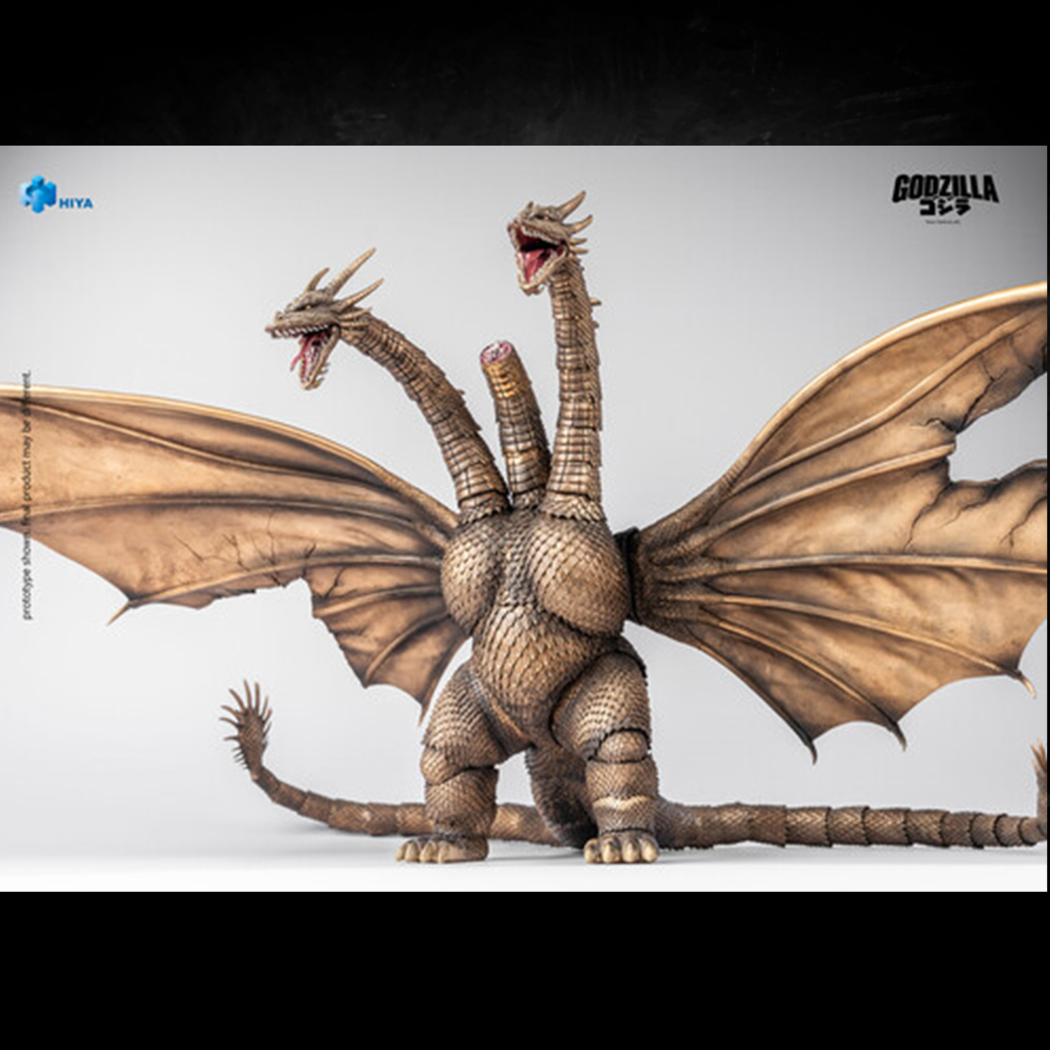 King Ghidorah 1991 Battle Damaged Godzilla vs. King Ghidorah Hiya Toys Exquisite Basic 13" Action Figure IN HAND by Exquisite