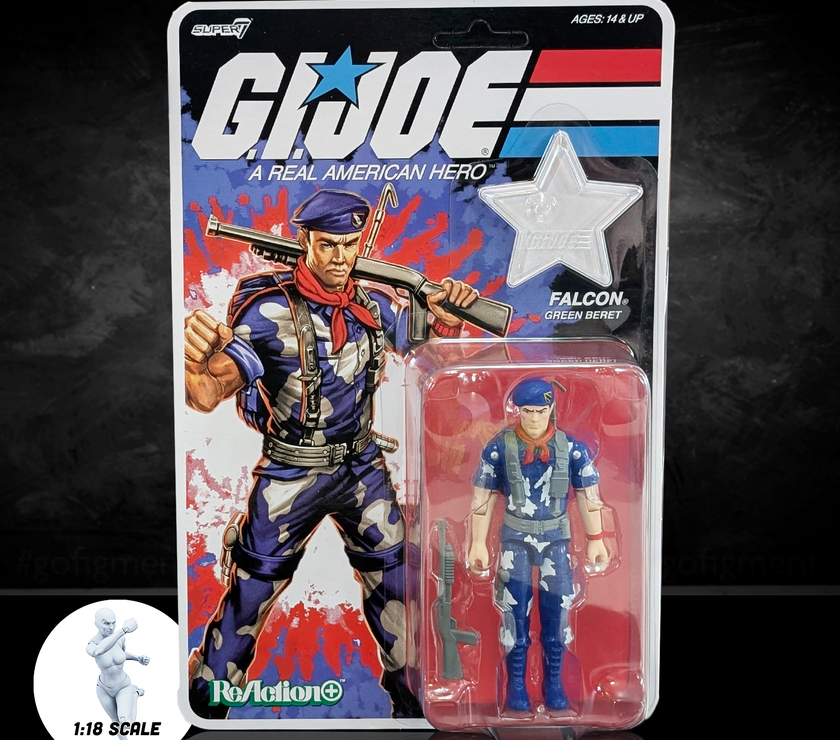 希少品　GIjoe FAQ SCHWARZ LIMITED EDITION G.I. Joe Lt. Falcon (America's 250th Anniversary) 3 3/4-Inch ReAction+