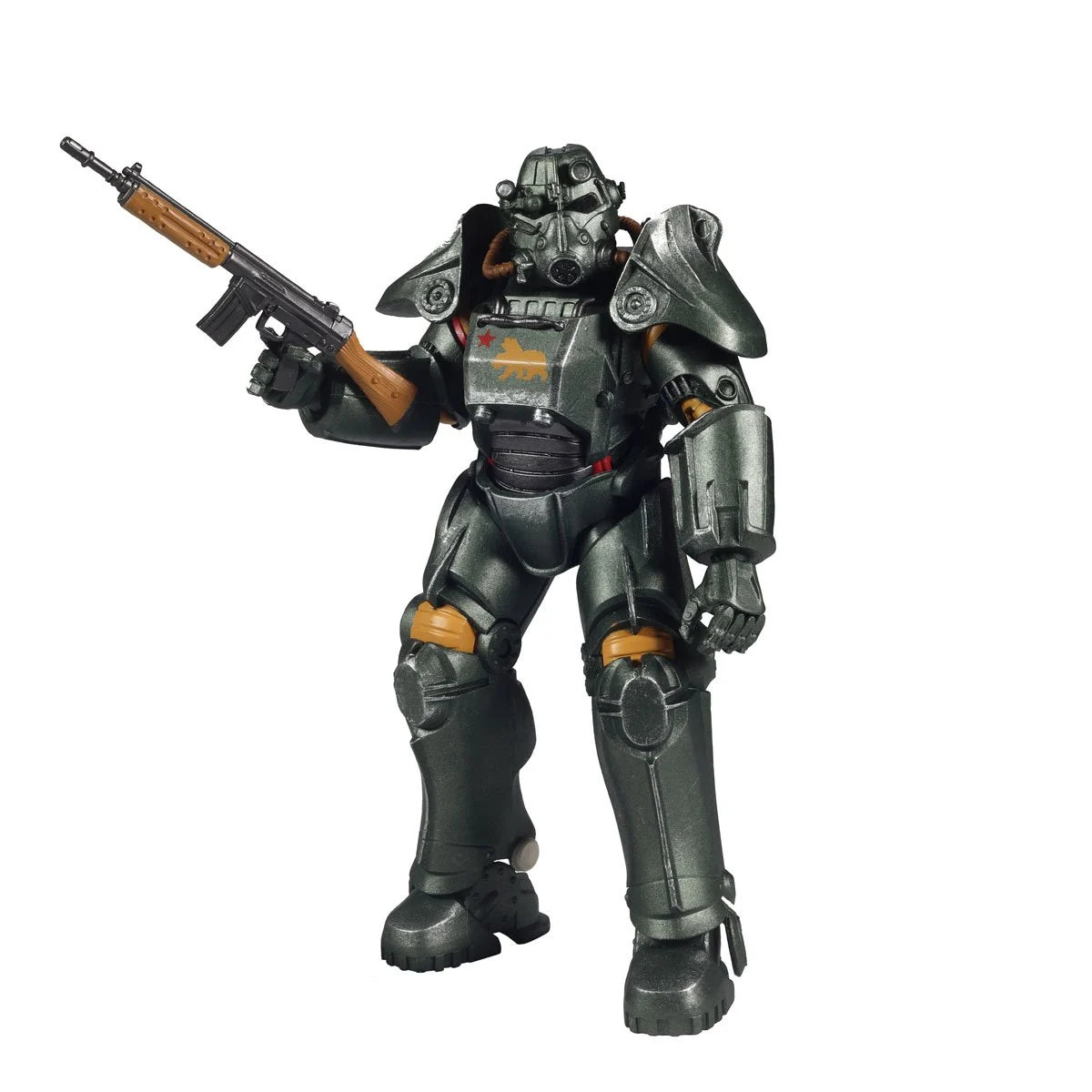 NCR Salvaged Power Armor 8-Inch Fallout McFarlane Action Figure by McFarlane Toys holding rifle