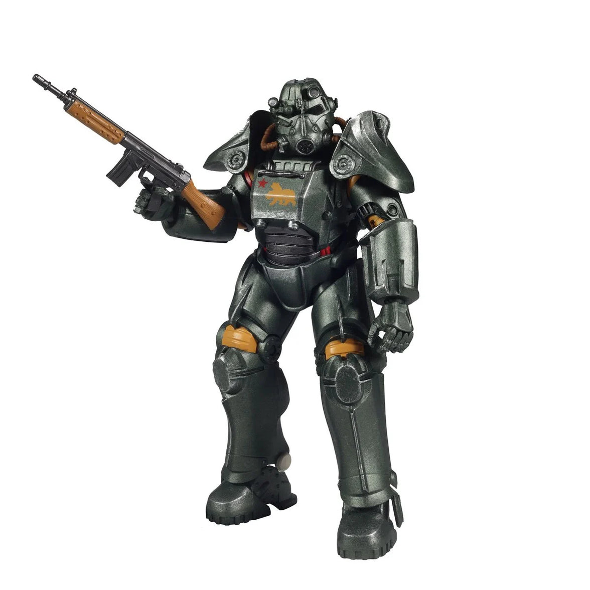 NCR Salvaged Power Armor 8-Inch Fallout McFarlane Action Figure by McFarlane Toys holding rifle