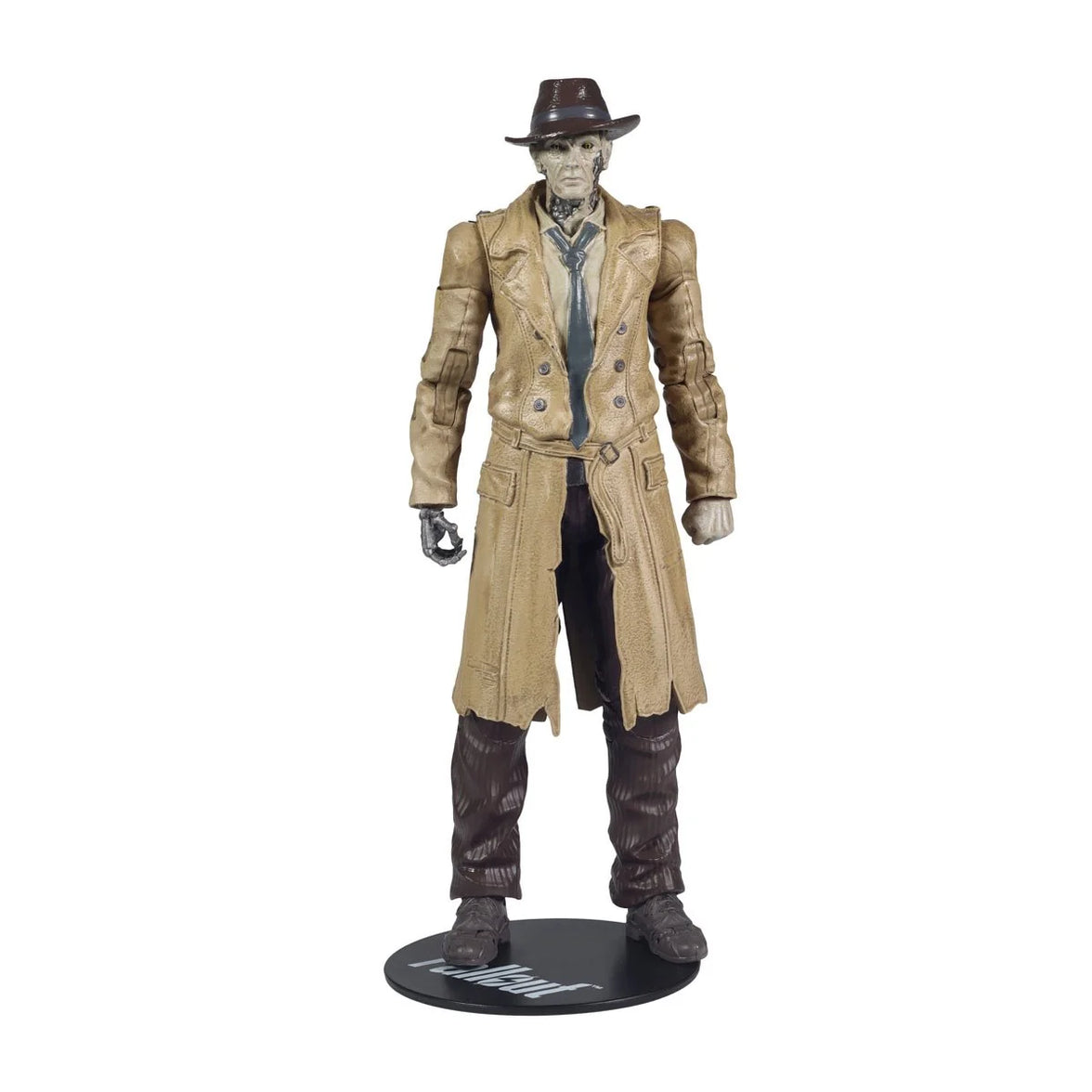 Nick Valentine 7-Inch McFarlane Fallout Gaming Wave 2 Action Figure by McFarlane Toys in trench coat