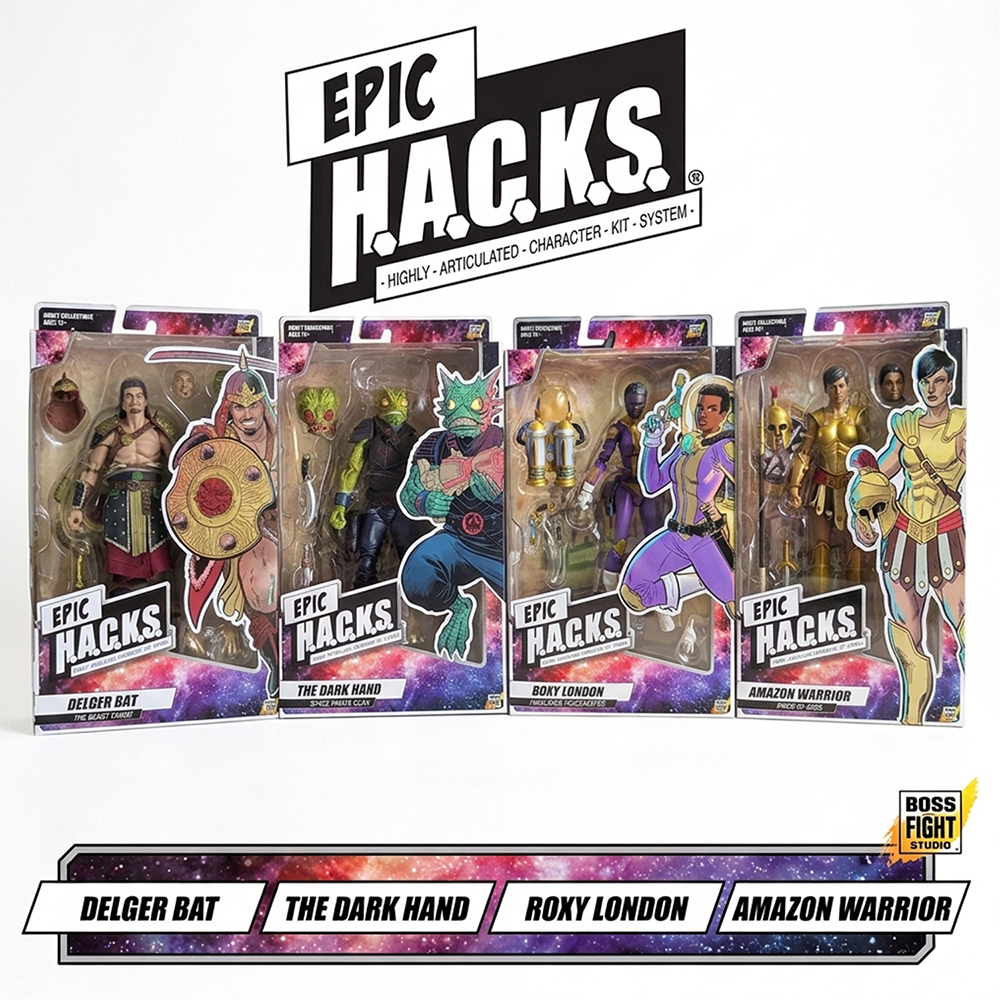Epic HACKS Fantasy Core Wave 1 Set Boss Fight Studio 1 12 Scale Action Figure 4 Pack Sold as Set