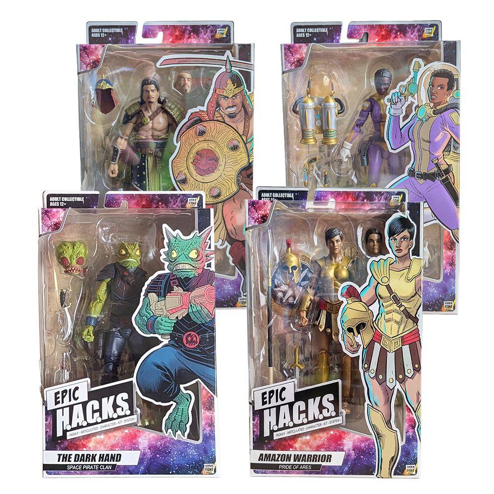Epic HACKS Fantasy Core Wave 1 Set Boss Fight Studio 1 12 Scale Action Figure 4 Pack Sold as Set Boss Fight Studio Llc