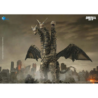 Keizer Ghidorah Exquisite Basic Series None Scale 14-Inch Action Figure Godzilla Final Wars by Exquisite in city battle scene