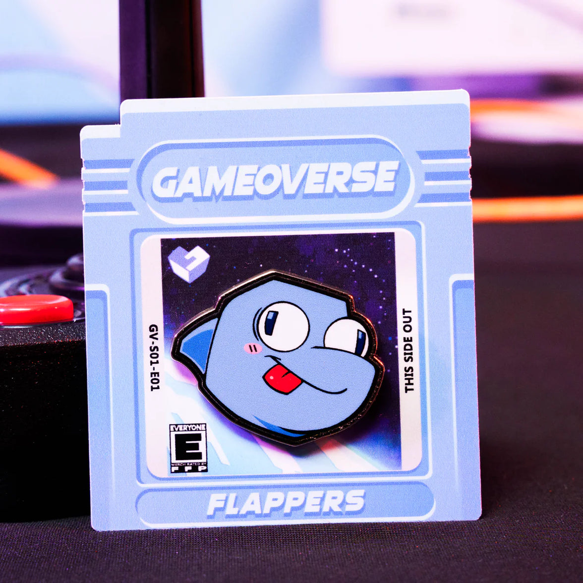 Flappers Pin – Gameoverse Glitch Productions Enamel Collectible