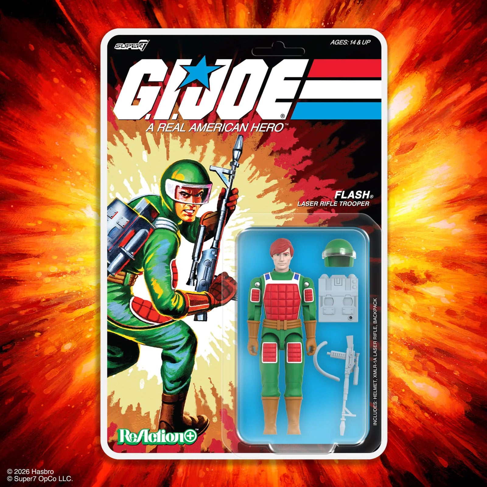 Flash G.I. Joe ReAction+ Wave 7 Laser Rifle Trooper Action Figure