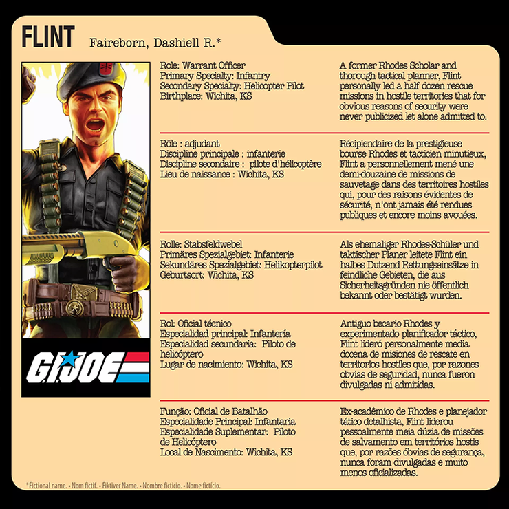 G.I. Joe Classified Series Retro Cardback Flint 6-Inch Action Figure