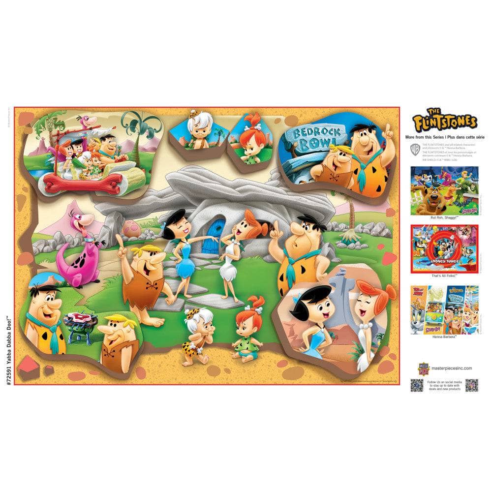The Flintstones - Yabba Dabba Doo 1000 Piece Jigsaw Puzzle Masterpieces
