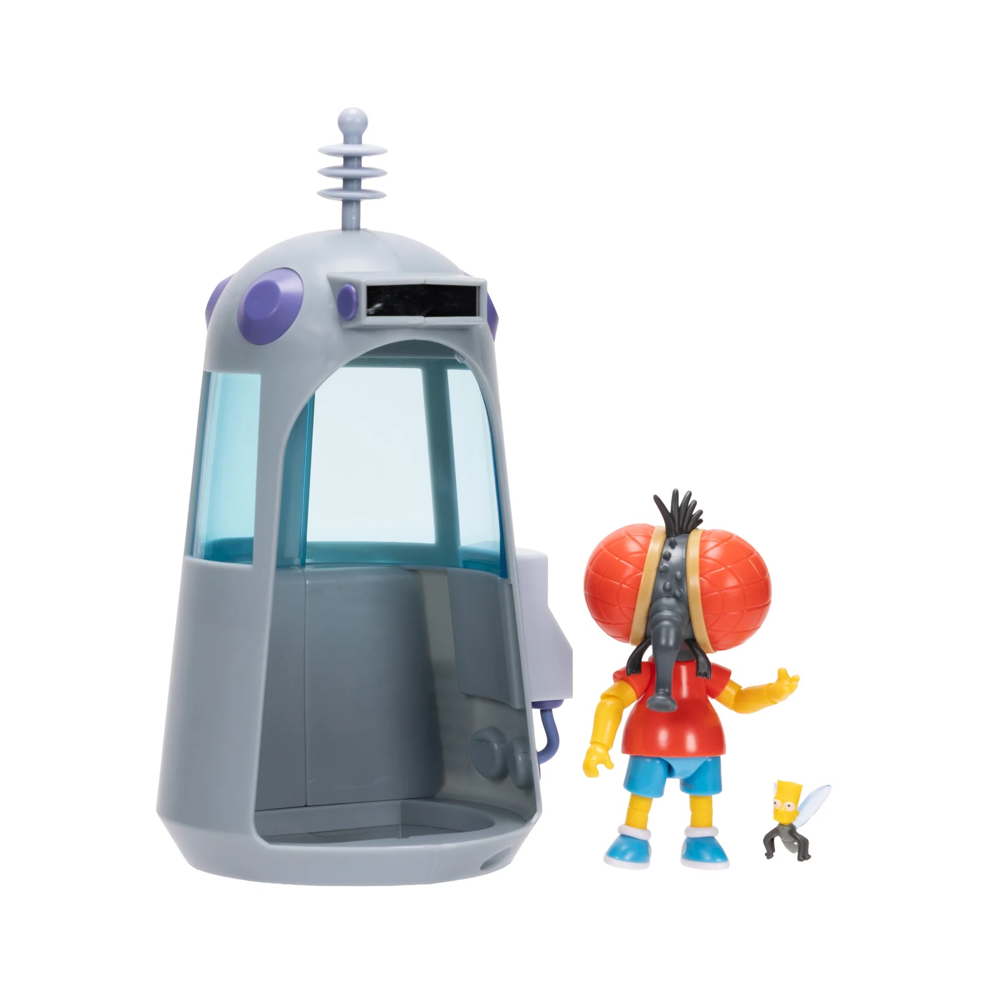 Fly Boy Bart Deluxe Action Figure The Simpsons 5" Treehouse of Horror by Jakks Pacific with playset accessories.
