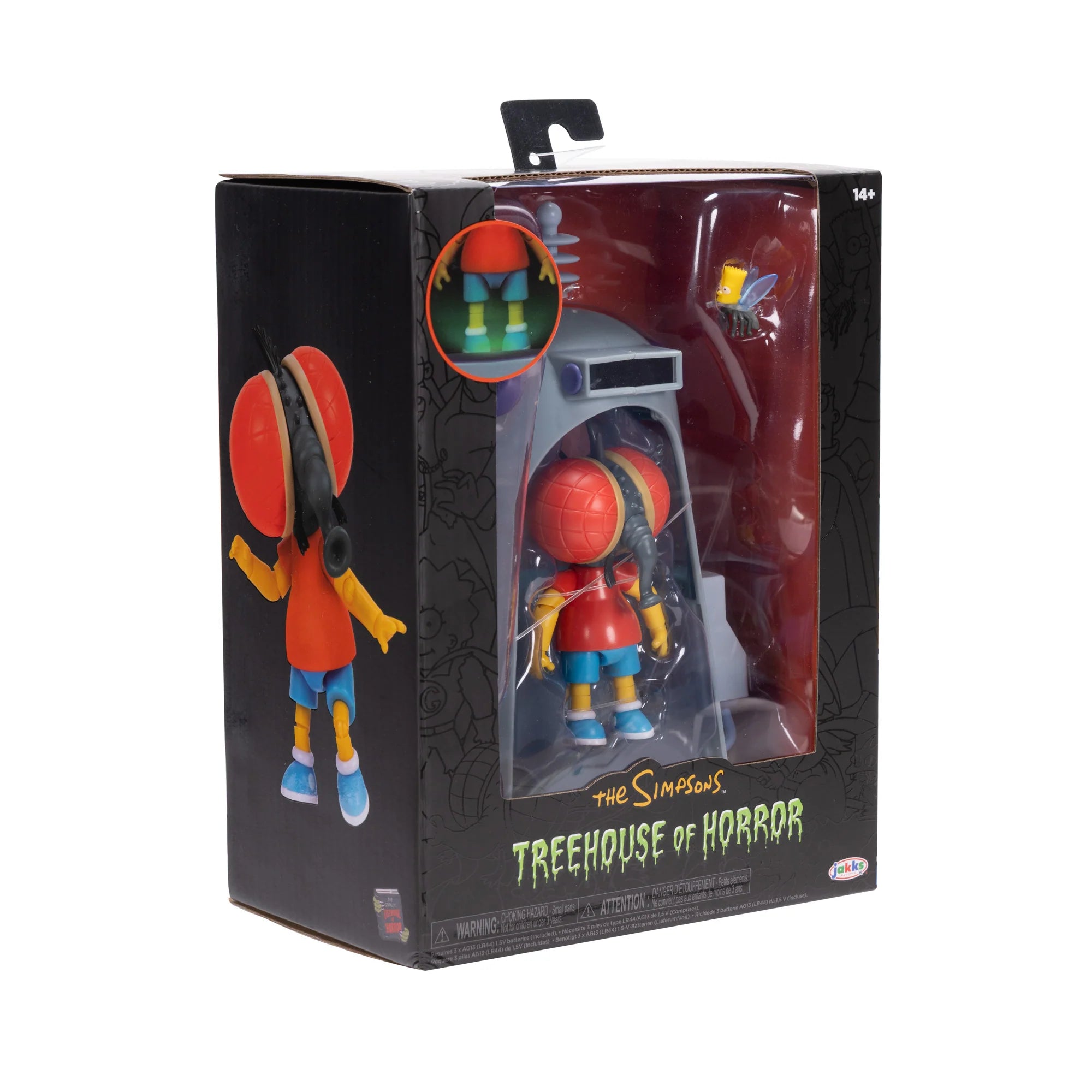 Fly Boy Bart Deluxe Action Figure The Simpsons 5" Treehouse of Horror by Jakks Pacific in packaging display box