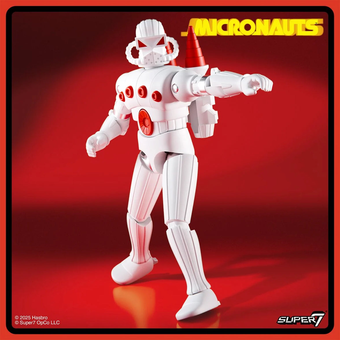 Micronauts Force Commander 3 3/4-Inch ReAction+ Figure – Vintage-Inspired Collectible Action Figure