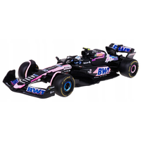 Bburago Formula 1 BWT Alpine F1 Team A524 Pierre Gasly #10 with Helmet (2024) Die-Cast Metal 1:43 Scale Vehicle