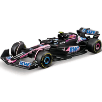 Bburago Formula 1 BWT Alpine F1 Team A524 Pierre Gasly #10 with Helmet (2024) Die-Cast Metal 1:43 Scale Vehicle