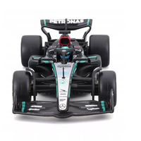 Bburago Formula 1 Mercedes W15 George Russell #63 with Helmet (2024) Die-Cast Metal 1:43 Scale Vehicle