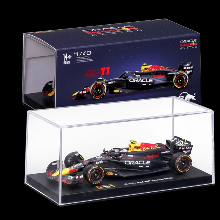Bburago Formula 1 Oracle Red Bull RB20 Sergio Perez #11 (2024) with Helmet 1:43 Scale Model