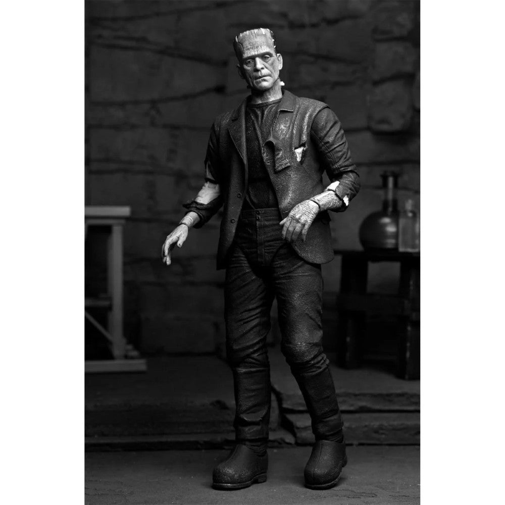 Frankenstein’s Monster B&W Bride of Frankenstein Ultimate Action Figure NECA 7”