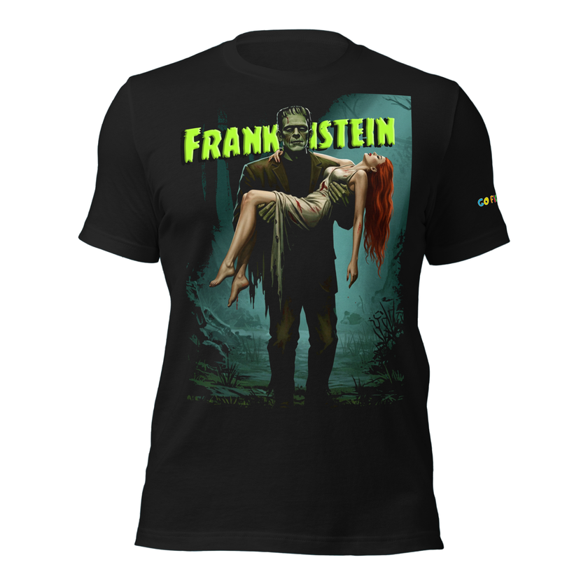 “Monster’s Embrace” Frankenstein Short-Sleeve Unisex T-Shirt