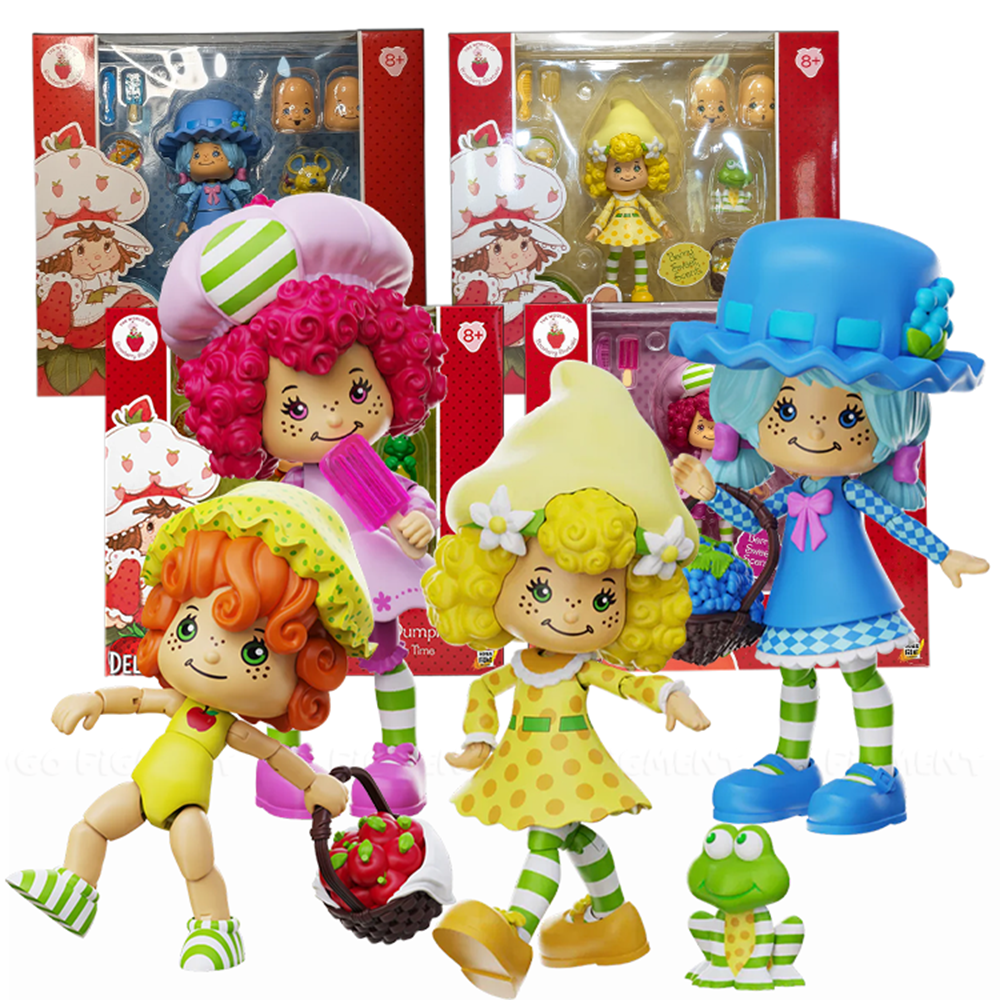 Strawberry Shortcake Deluxe Action Figures BUNDLE – 4-Pack Scented Collectible Figurines with Accessories by Boss Fight Studio Llc