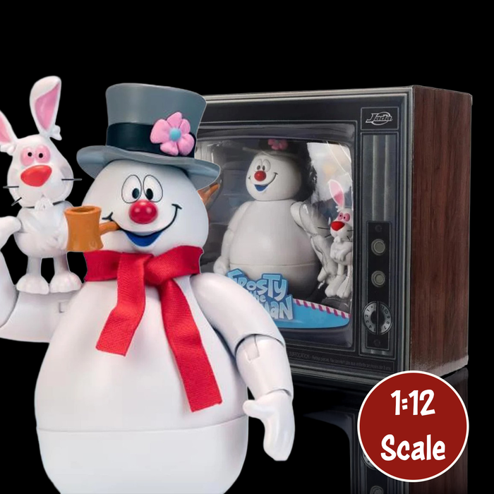 Frosty the Snowman 1:12 Scale Action Figure Jada Toys Holiday Collectible new in box by Super7 with rabbit companion