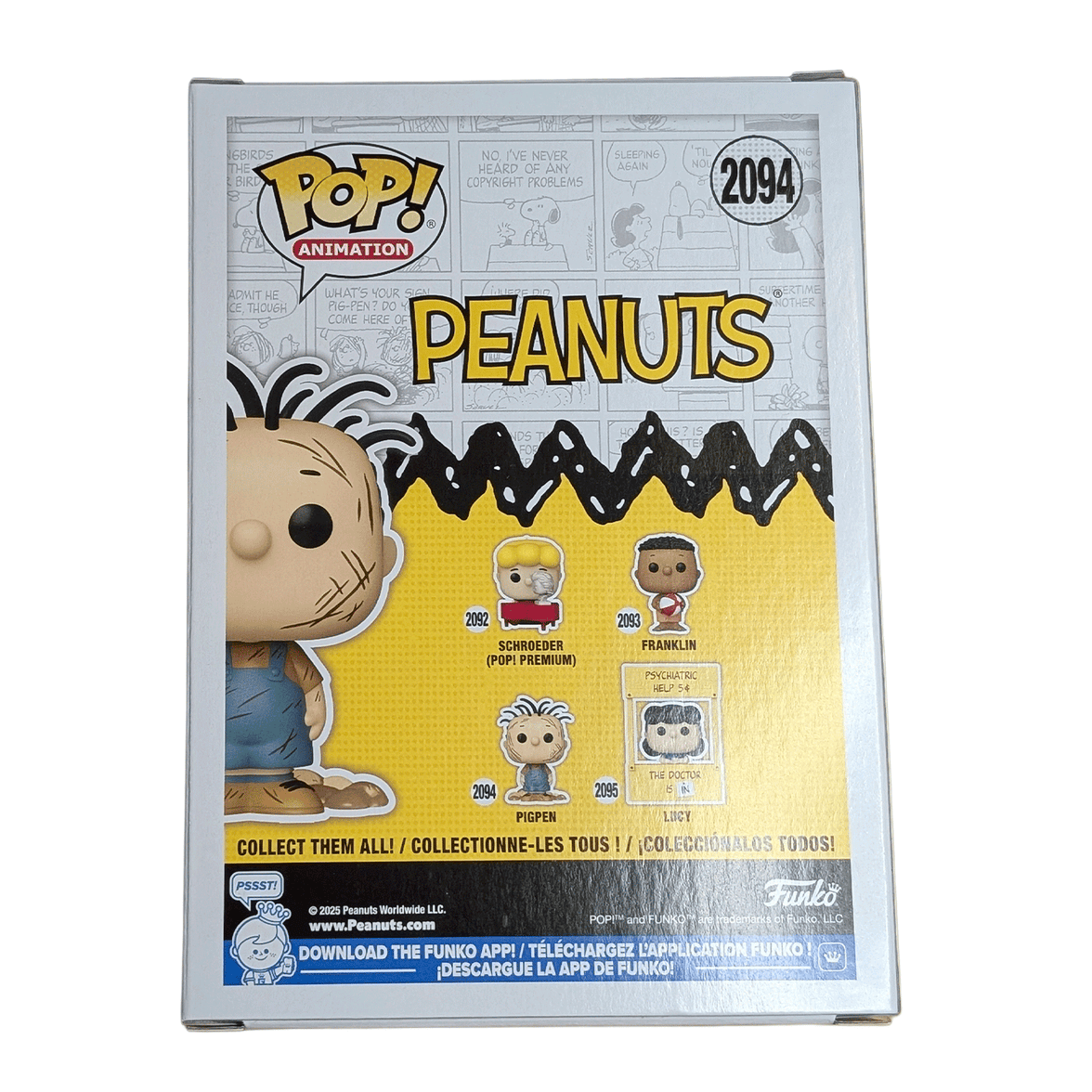 Peanuts Pigpen Funko Pop! Vinyl Figure #2094 New In Protector