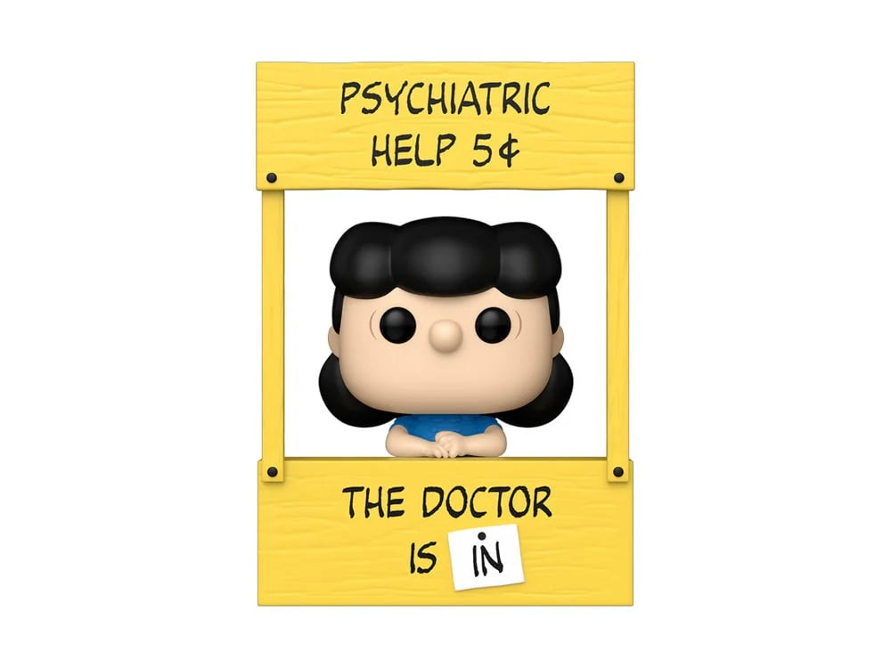 Funko Pop! Plus Peanuts Lucy with Psychiatric Booth Vinyl Figure #2095 - Collectible Pop Culture Icon