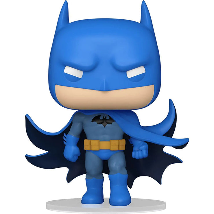 FUNKO Batman Funko Pop! vinyl figure in classic blue costume with flowing cape and determined expression.