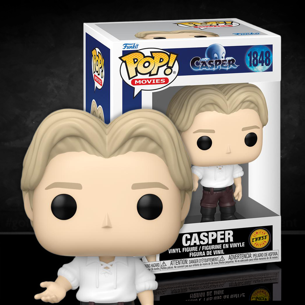 Funko Pop! figure of Casper the Friendly Boy from 30th Anniversary edition with display box number 1848
