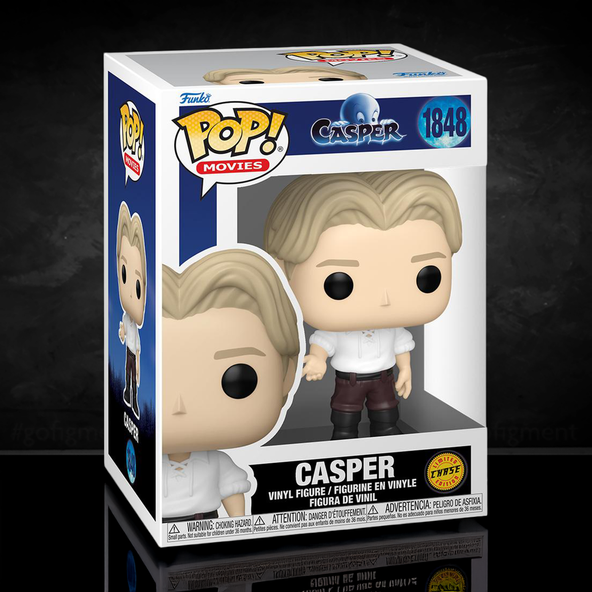 Funko Pop! Casper the Friendly Boy 30th Anniversary vinyl figure in window box with Lazarus potion collectible