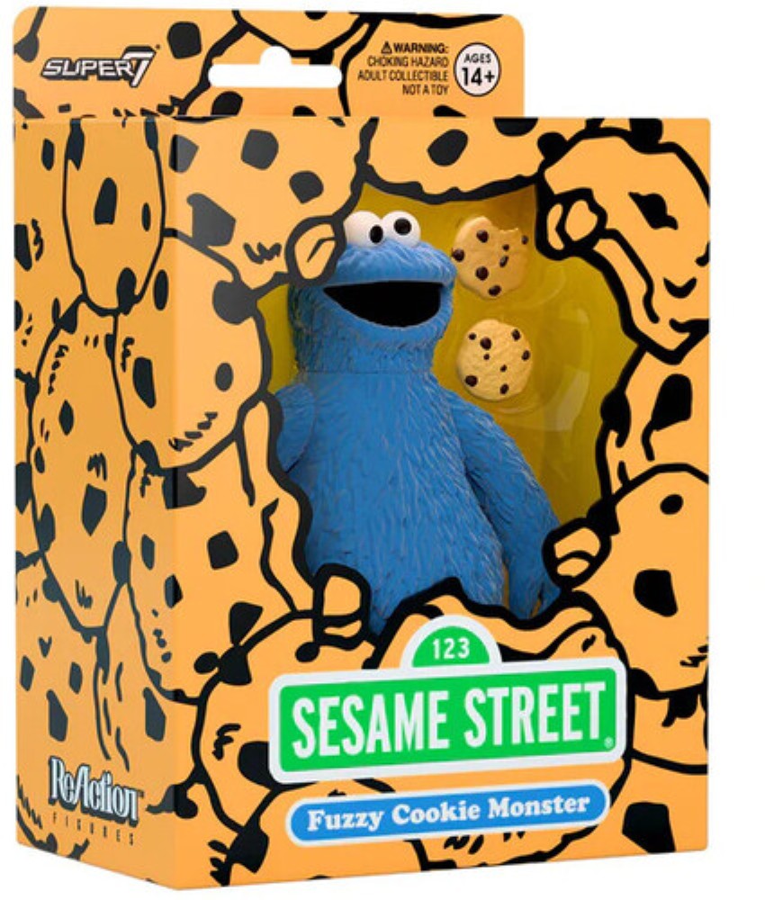 Cookie Monster Fuzzy ReAction Figure – Sesame Street 3.75" Super7 Collectible NIB