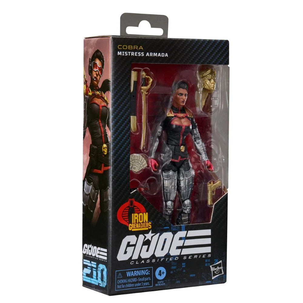 GI Joe Classified Series Cobra Mistress Armada action figure in a display box